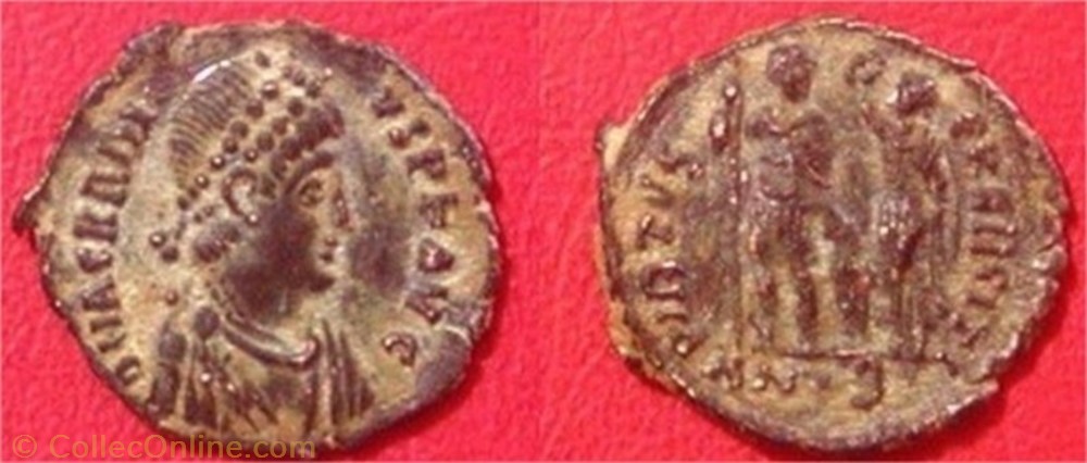 Ae3 Arcadius monnaie antique av jc ap romaine ae3 arcadius