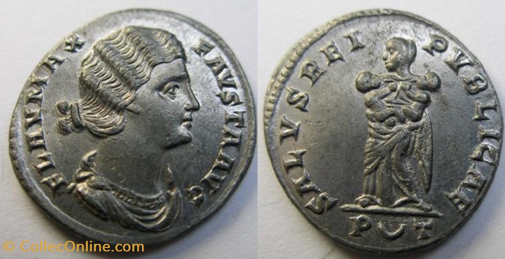 Ae3 Fausta Faux Moderne coin ancient b c to roman republicain imperial ae3 fausta faux moderne