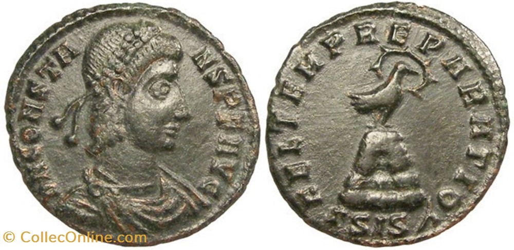 Ae3 Constans Faux moderne ? coin ancient b to roman republicain imperial ae3 constans faux moderne