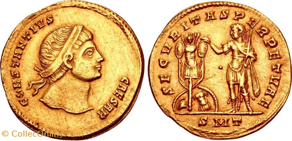 Multiple de 2 solidii Constance II FAUX MODERNE coin ancient b to roman republicain imperial multiple de 2 solidii constance ii faux moderne