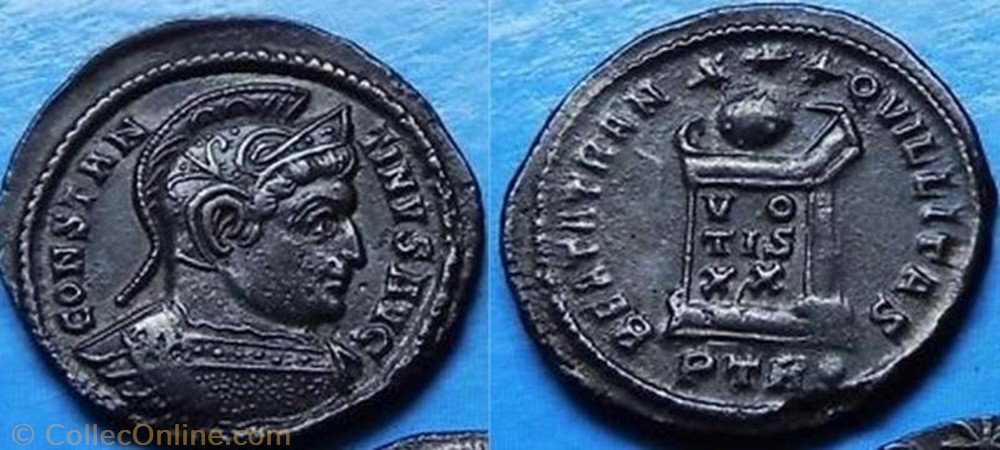 coin ancient b to roman ae3 constantin ier
