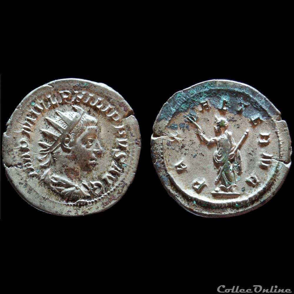 PHILIPPE II Antoninien monnaie antique romaine philippe ii antoninien