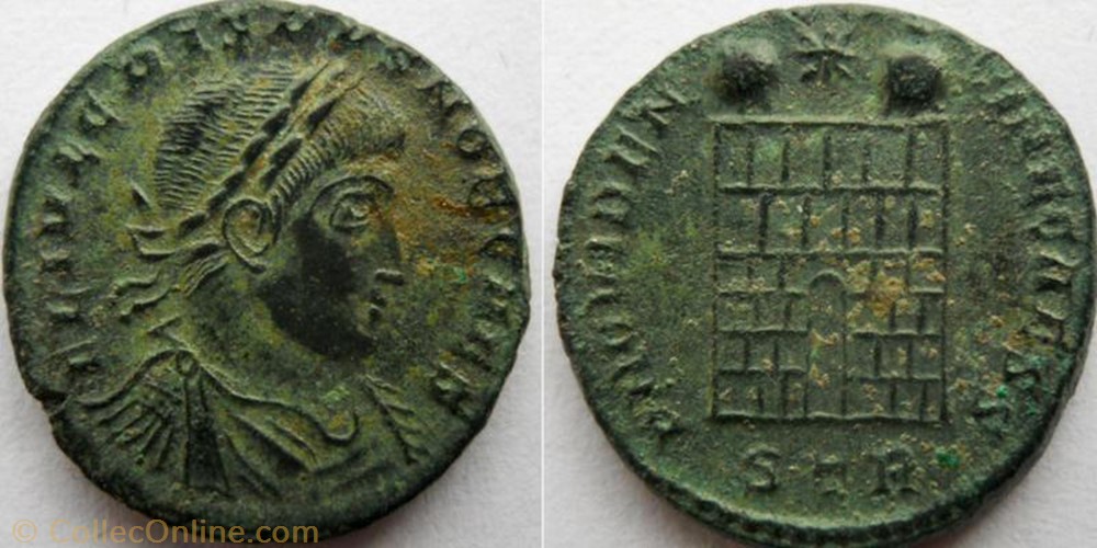 coin ancient b to roman ae3 crispus
