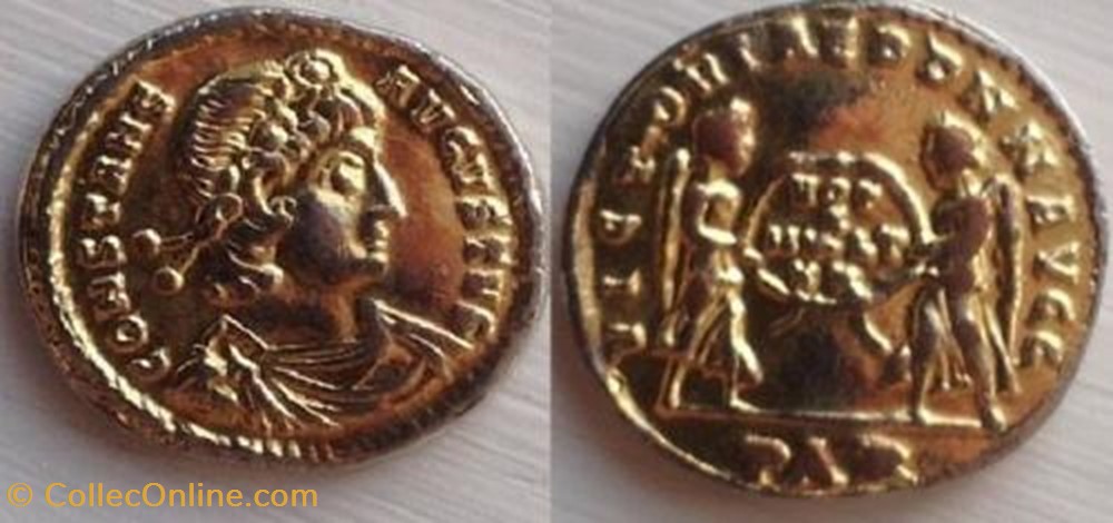 Solidus Constans Faux moderne coin ancient b to roman republicain imperial solidus constans faux moderne