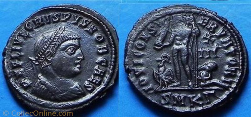 Ae3 Crispus coin ancient b to roman ae3 crispus