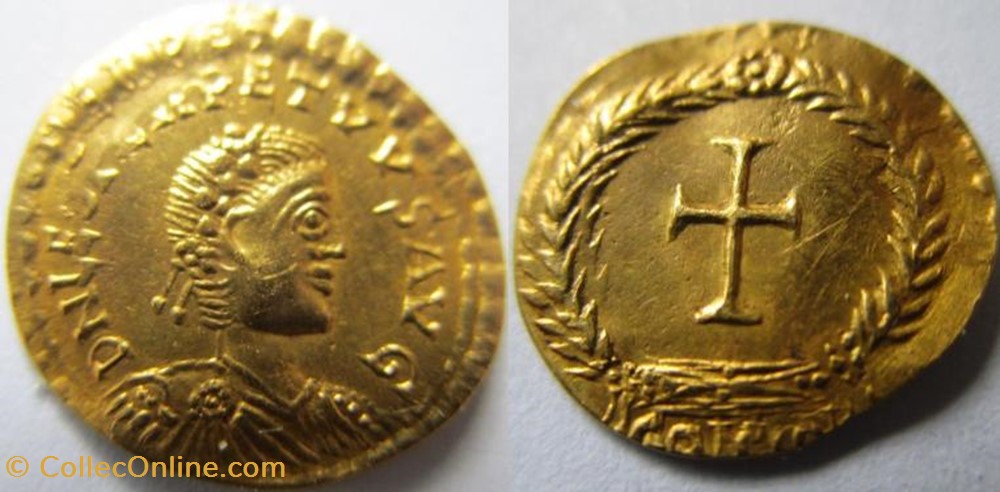 tremissis Léon I FAUX MODERNE coin ancient b c to roman republicain imperial tremissis leon i faux moderne
