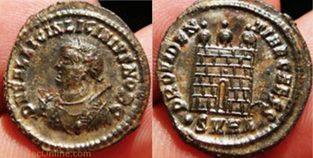 Ae3 Licinius II coin ancient b to roman ae3 licinius ii