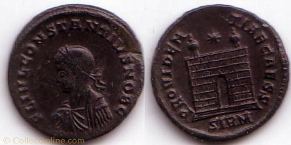 Ae3 Constance II monnaie antique av jc ap romaine ae3 constance ii
