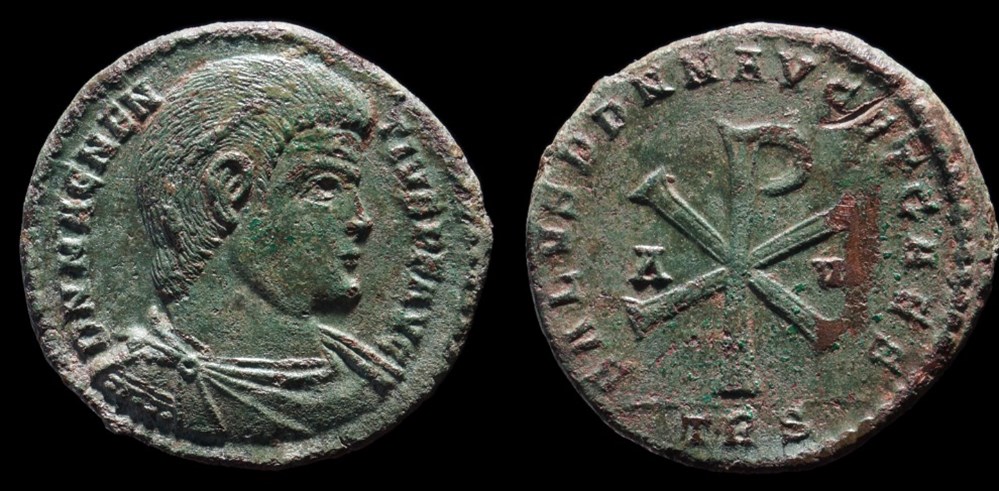 MAGNENCE Double Maiorina monnaies antiques romaines imperiales et republicaines magnence double maiorina