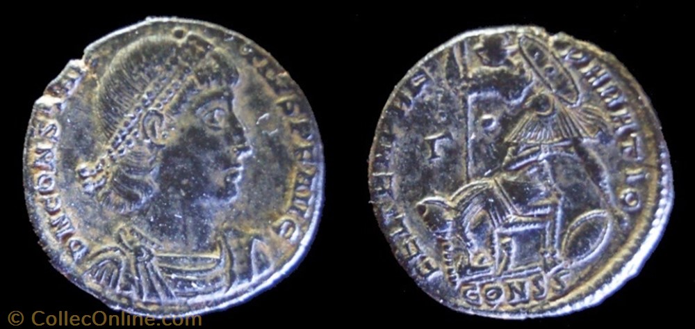 Ae2 Constance II monnaie antique av jc ap romaine ae2 constance ii