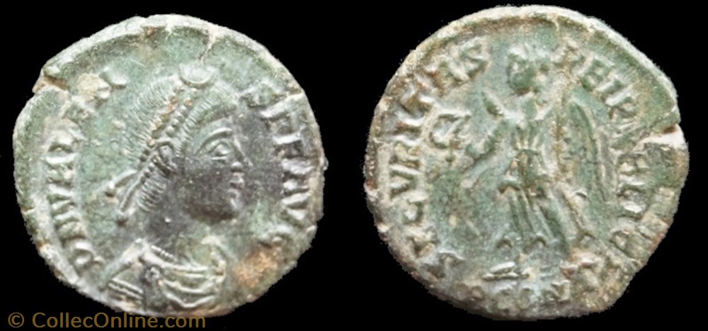 coin ancient b c to roman ae3 valens