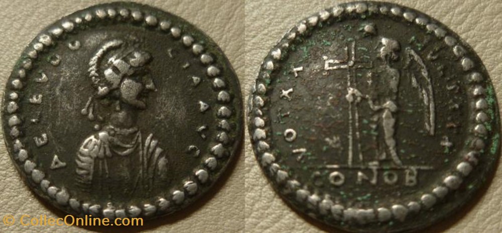 Ae2 Eudocia, épouse de Théodose II FAUX MODERNE coin ancient b to roman republicain imperial ae2 eudocia epouse de theodose ii faux moderne