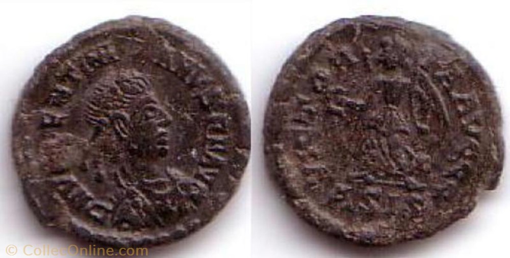 Ae4 Valentinien II monnaie antique av jc ap romaine ae4 valentinien ii
