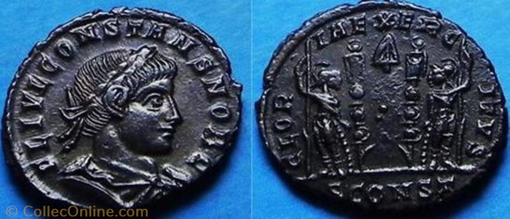 Ae3 Constans monnaie antique av jc ap romaine ae3 constans