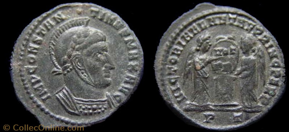Ae3 Constantin Ier coin ancient b to roman ae3 constantin ier