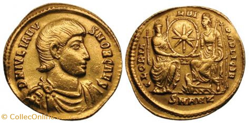 Solidus Julien II FAUX MODERNE coin ancient b c to roman republicain imperial solidus julien ii faux moderne