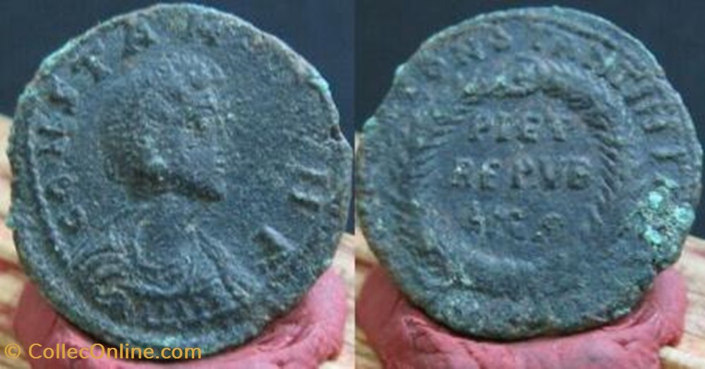 Ae3 Constantia FAUX MODERNE coin ancient b to roman republicain imperial ae3 constantia faux moderne