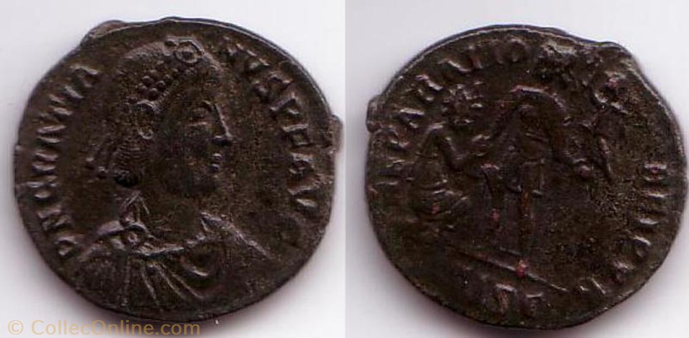 Ae2 Gratien monnaie antique av jc ap romaine ae2 gratien