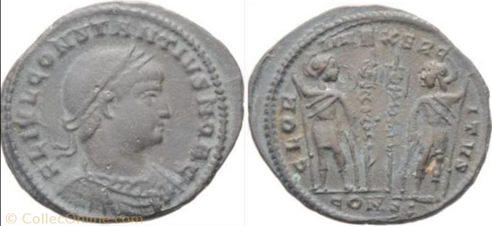 Ae3 Constance II monnaie antique av jc ap romaine ae3 constance ii