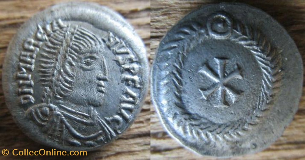 Silique Marcien FAUX MODERNE coin ancient b to roman republicain imperial silique marcien faux moderne