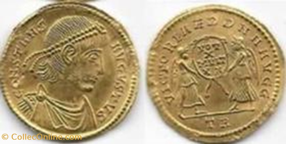 Solidus Constans Faux moderne coin ancient b to roman republicain imperial solidus constans faux moderne