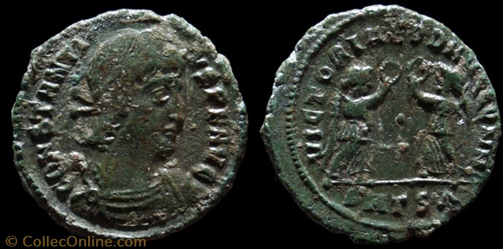 Ae4 Constance II monnaie antique av jc ap romaine ae4 constance ii