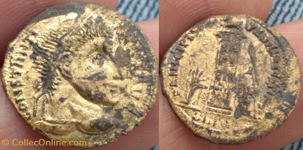 coin ancient b to roman republicain imperial solidus constantin ier faux moderne