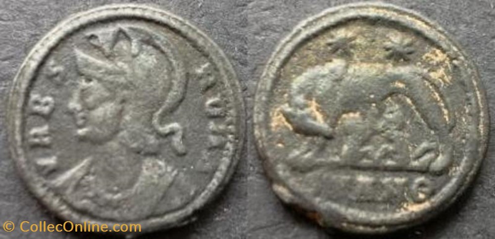 Ae3 Vrbs Roma FAUX MODERNE coin ancient c to roman republicain imperial ae3 vrbs roma faux moderne