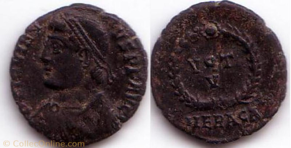 Ae3 Jovien monnaie antique av jc ap romaine ae3 jovien