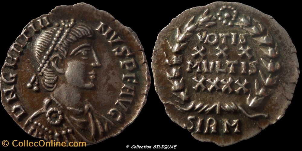 Silique Gratien, faux moderne coin ancient b c to roman republicain imperial silique gratien faux moderne