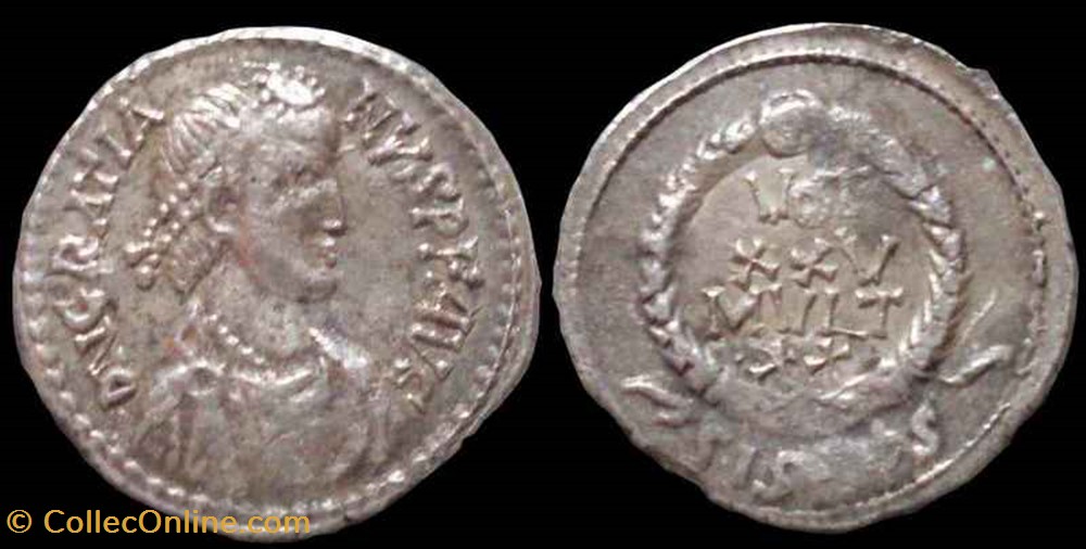 Silique Gratien FAUX MODERNE coin ancient b c to roman republicain imperial silique gratien faux moderne