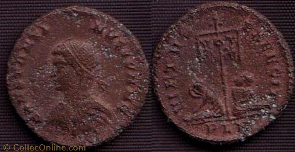 Ae3 Constantin II monnaie antique av jc ap romaine ae3 constantin ii