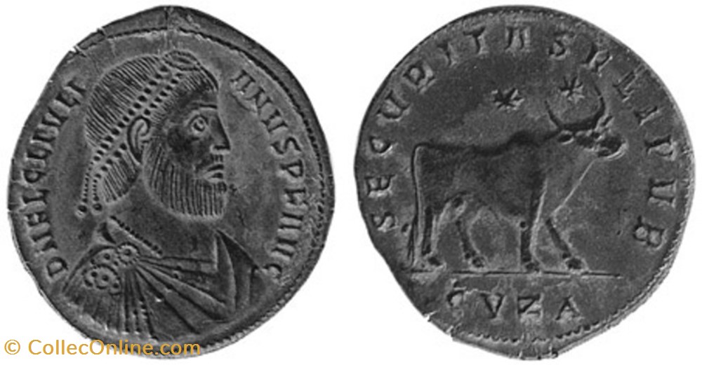 Double Maiorina Julien II FAUX MODERNE coin ancient c to roman republicain imperial double maiorina julien ii faux moderne