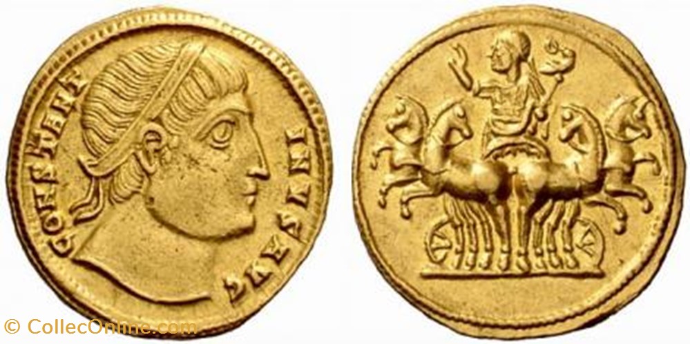 coin ancient b to roman republicain imperial aureus constantin i faux moderne