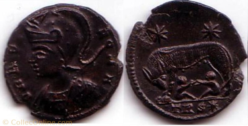 Ae3 Vrbs Roma monnaie antique av jc ap romaine ae3 vrbs roma
