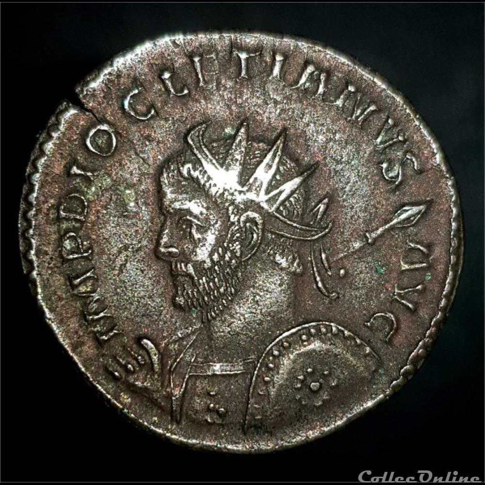 DIOCLIETIEN Aurélianus 2 monnaies antiquite av jc ap romaines republicaines imperiales dioclietien aurelianus