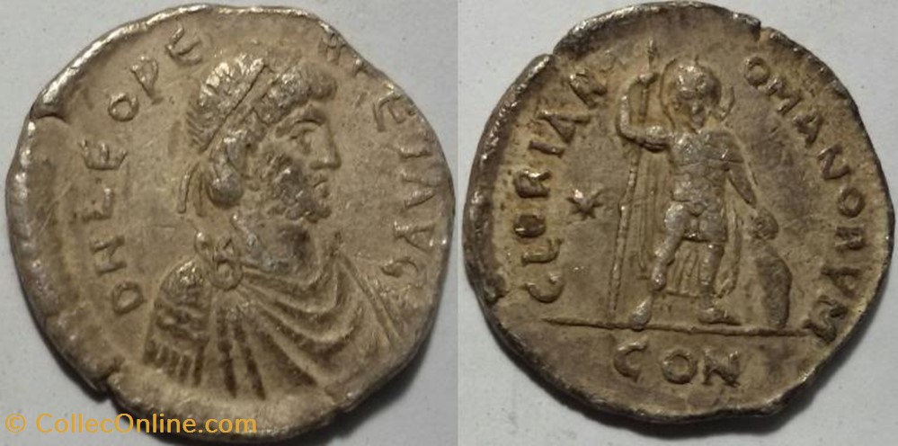 Miliarense Léon I FAUX MODERNE coin ancient b c to roman republicain imperial miliarense leon i faux moderne