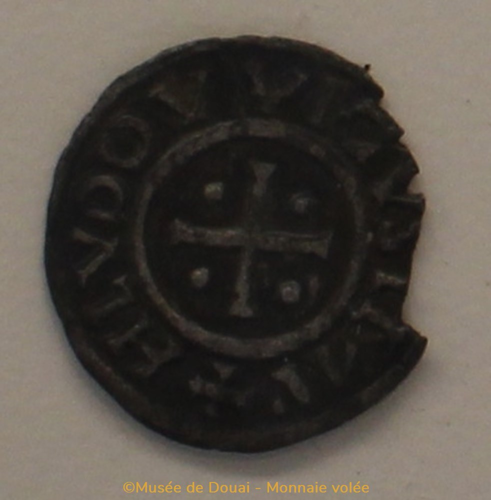 Denier de Louis le Pieux - Monnaie volée monnaies france carolingiennes denier de louis le pieux monnaie volee