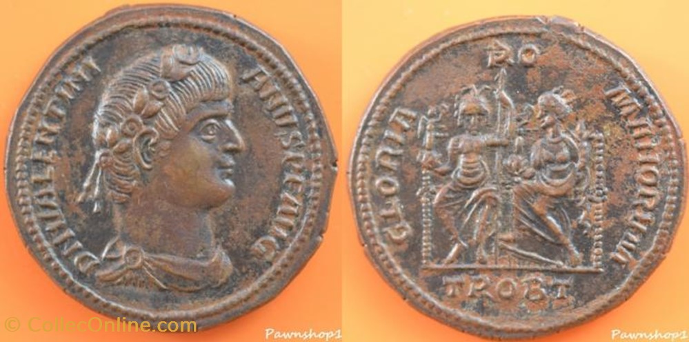 coin ancient c to roman republicain imperial medaillon bronze valentinien i faux moderne