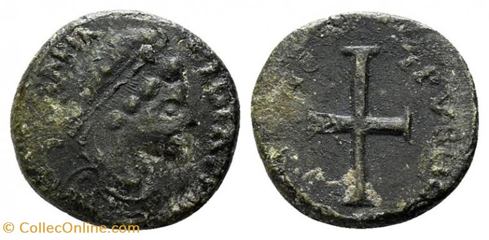 coin ancient b to roman republicain imperial ae4 placidie faux moderne