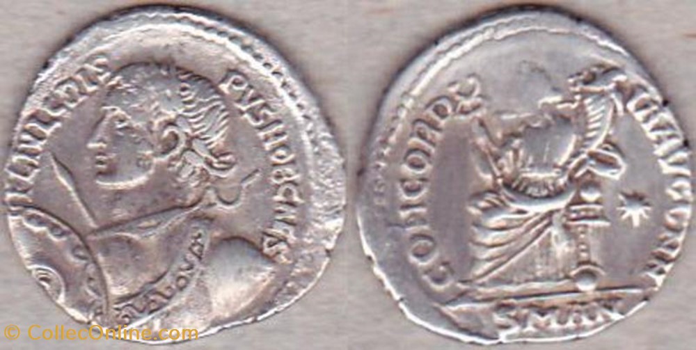 Argenteus Crispus FAUX MODERNE coin ancient b to roman republicain imperial argenteus crispus faux moderne