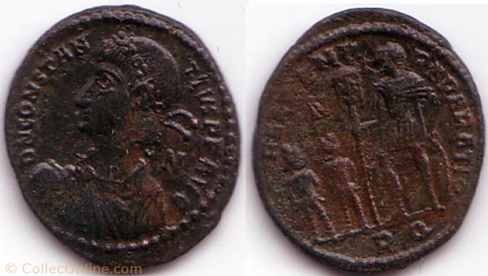 Ae2 Constance II monnaie antique av jc ap romaine ae2 constance ii