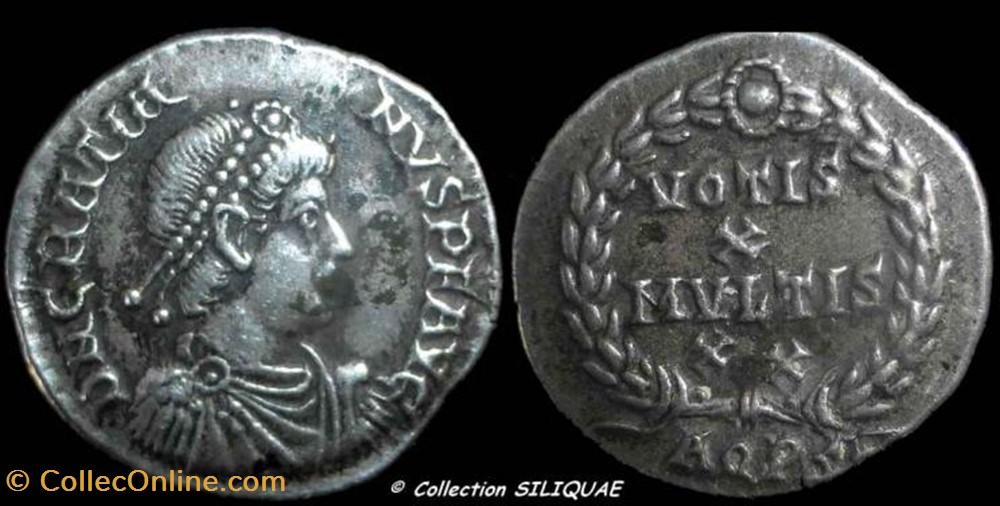 Silique Gratien, faux moderne coin ancient b c to roman republicain imperial silique gratien faux moderne