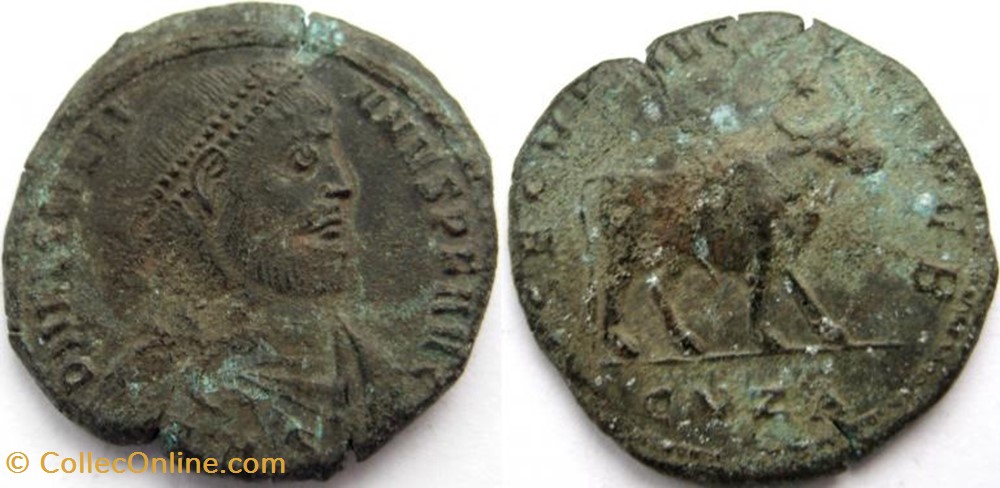 Double Maiorina Julien II FAUX MODERNE coin ancient c to roman republicain imperial double maiorina julien ii faux moderne