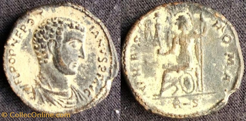 coin ancient b c to roman republicain imperial ae2 maiorina nepotien faux moderne