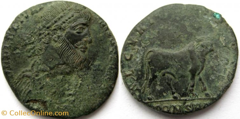 Double Maiorina Julien II FAUX MODERNE coin ancient c to roman republicain imperial double maiorina julien ii faux moderne