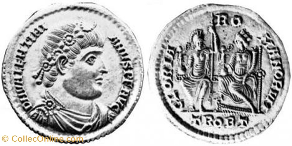 Multiple de 2 solidii Valentinien I FAUX MODERNE coin ancient b c to roman republicain imperial multiple de 2 solidii valentinien i faux moderne