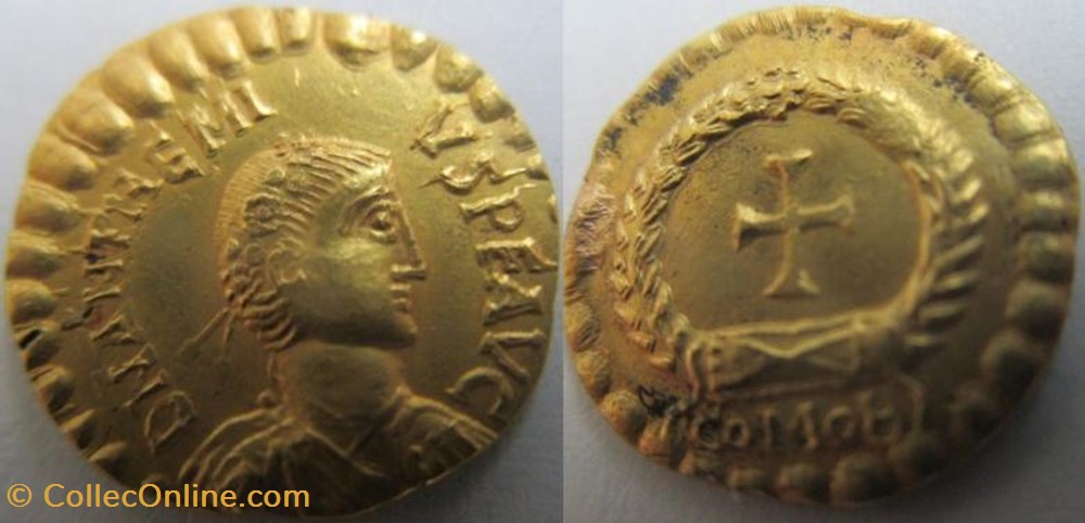 Tremissis Antheme Faux moderne coin ancient b c to roman republicain imperial tremissis antheme faux moderne