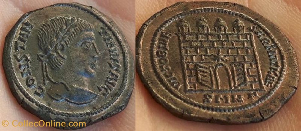 Ae3 Constantin I Faux moderne coin ancient b to roman republicain imperial ae3 constantin i faux moderne