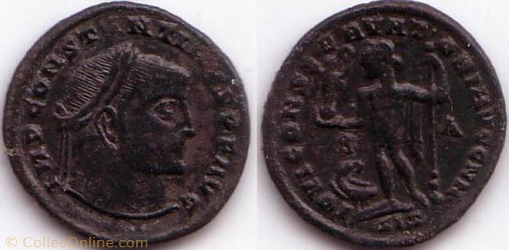 coin ancient b to roman ae3 follis constantin ier
